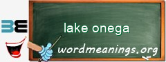 WordMeaning blackboard for lake onega